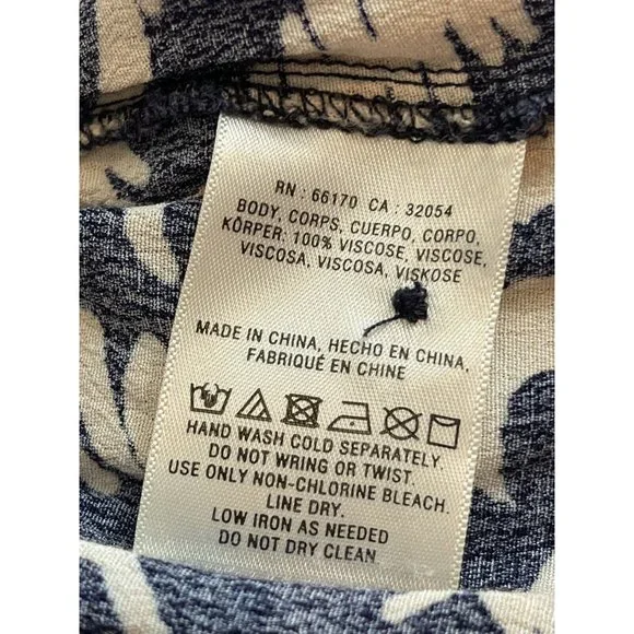 Anthropologie Hei Hei Navy Print High Rise Crop Harem Pants - Picture 5 of 11